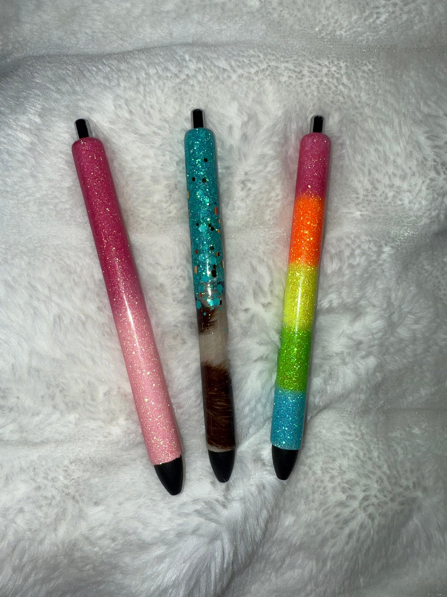 Custom glitter pens