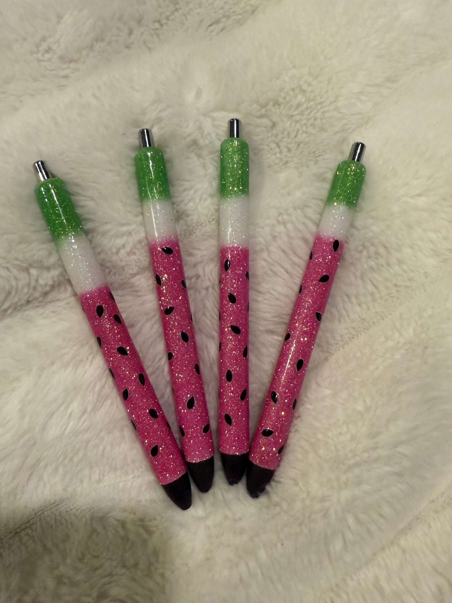 Custom glitter pens