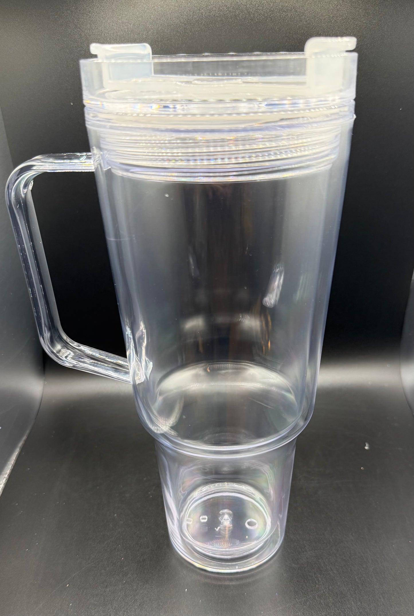 40oz acrylic snow globe tumbler