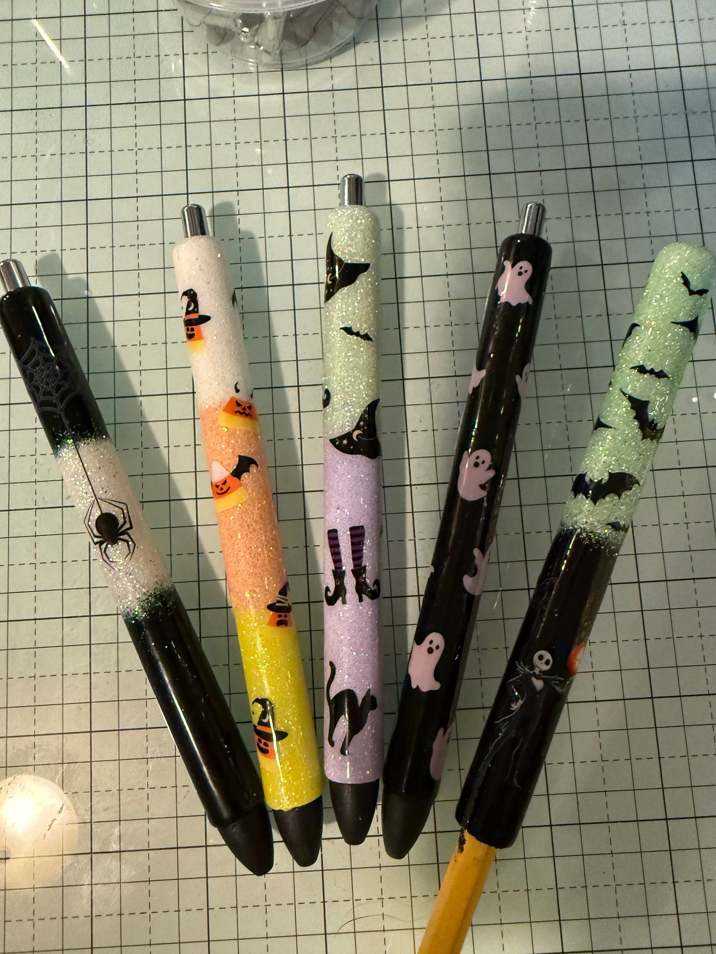 Custom glitter pens