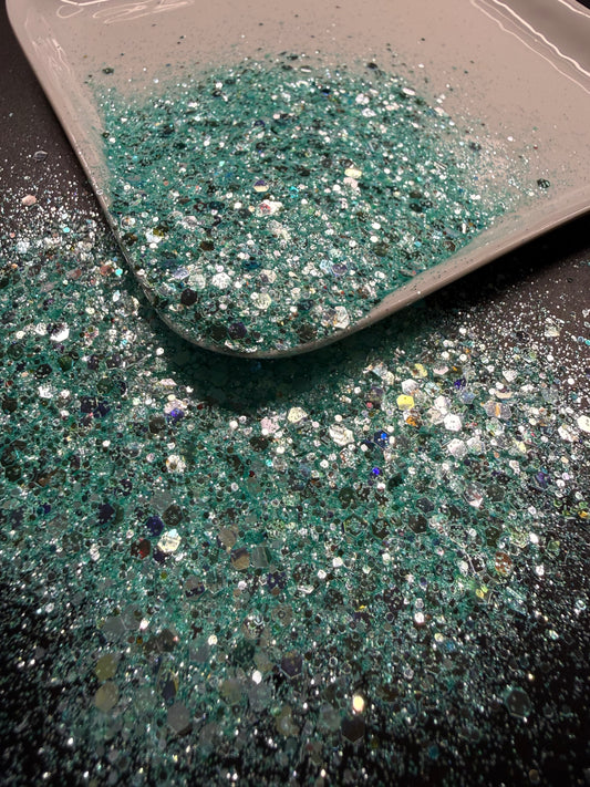 Aqua Pearl - 2oz Bag - Chunky Mix