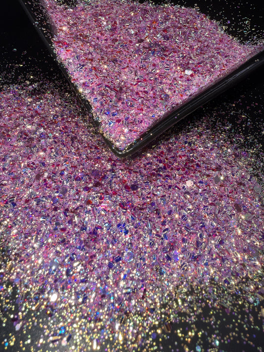 Crystal Raspberry rush- 2oz Bag - Chunky Mix