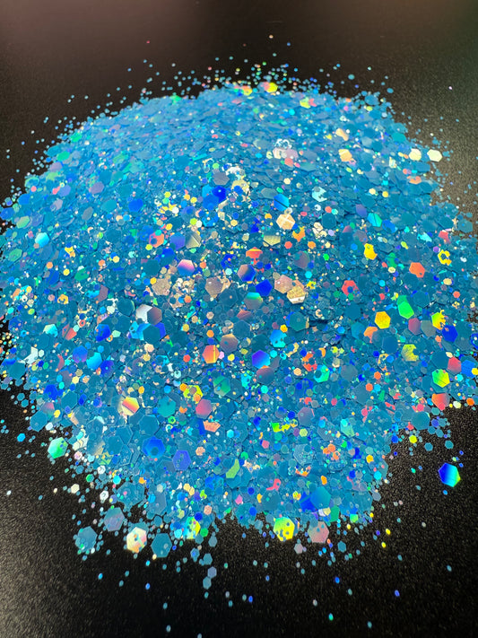 Sea Star - 2oz Bag - Holographic Macaron Chunky Mix