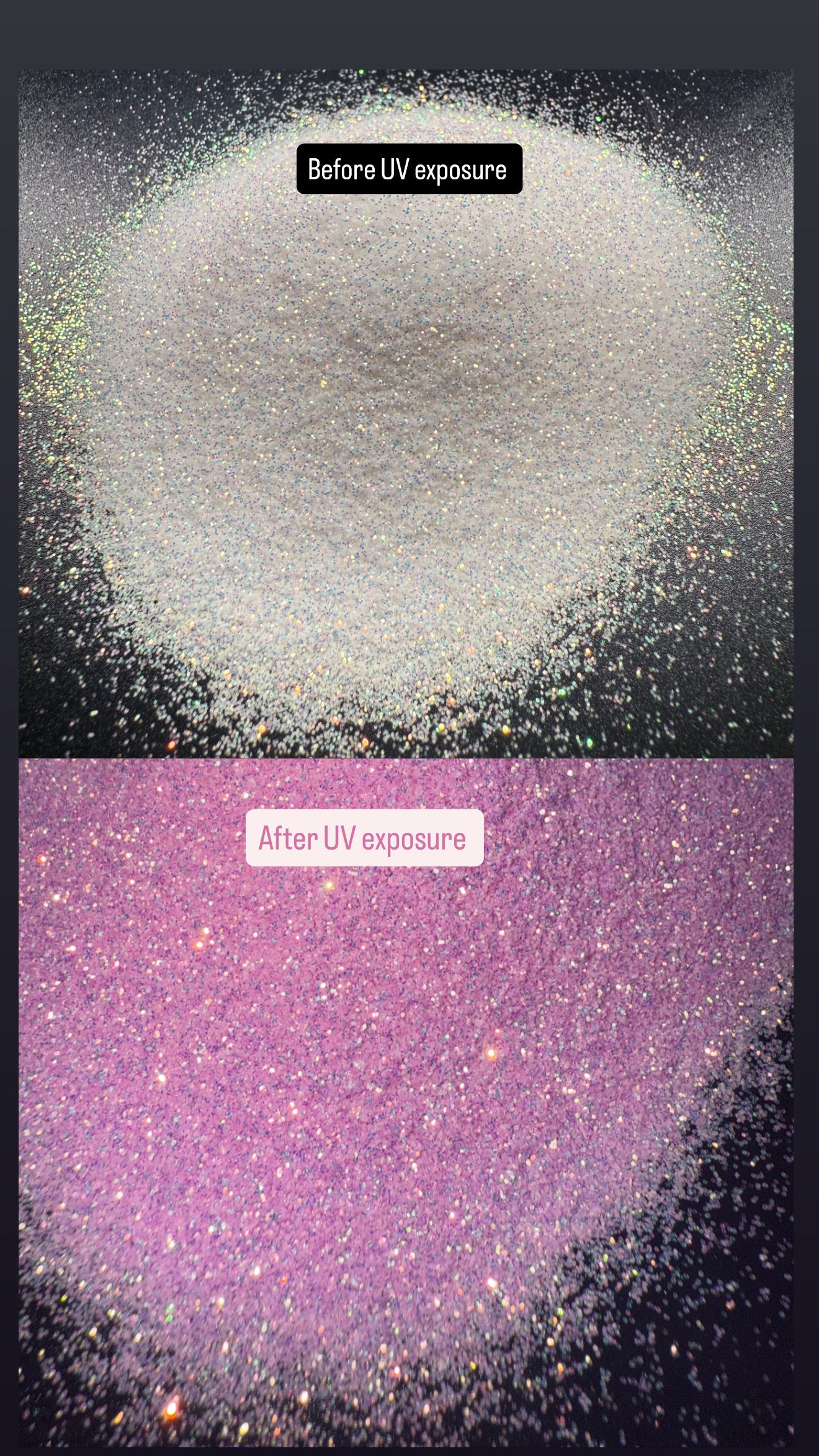 Sun-Kissed Pink -  2oz Bag - UV Color Changing Fine