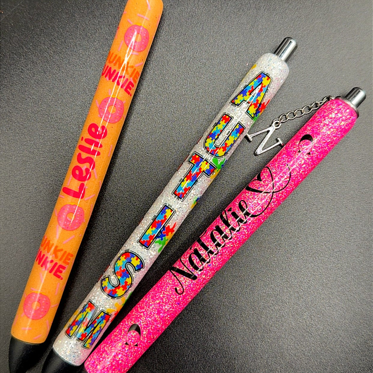 Glitter Pen with custom wrap or charm