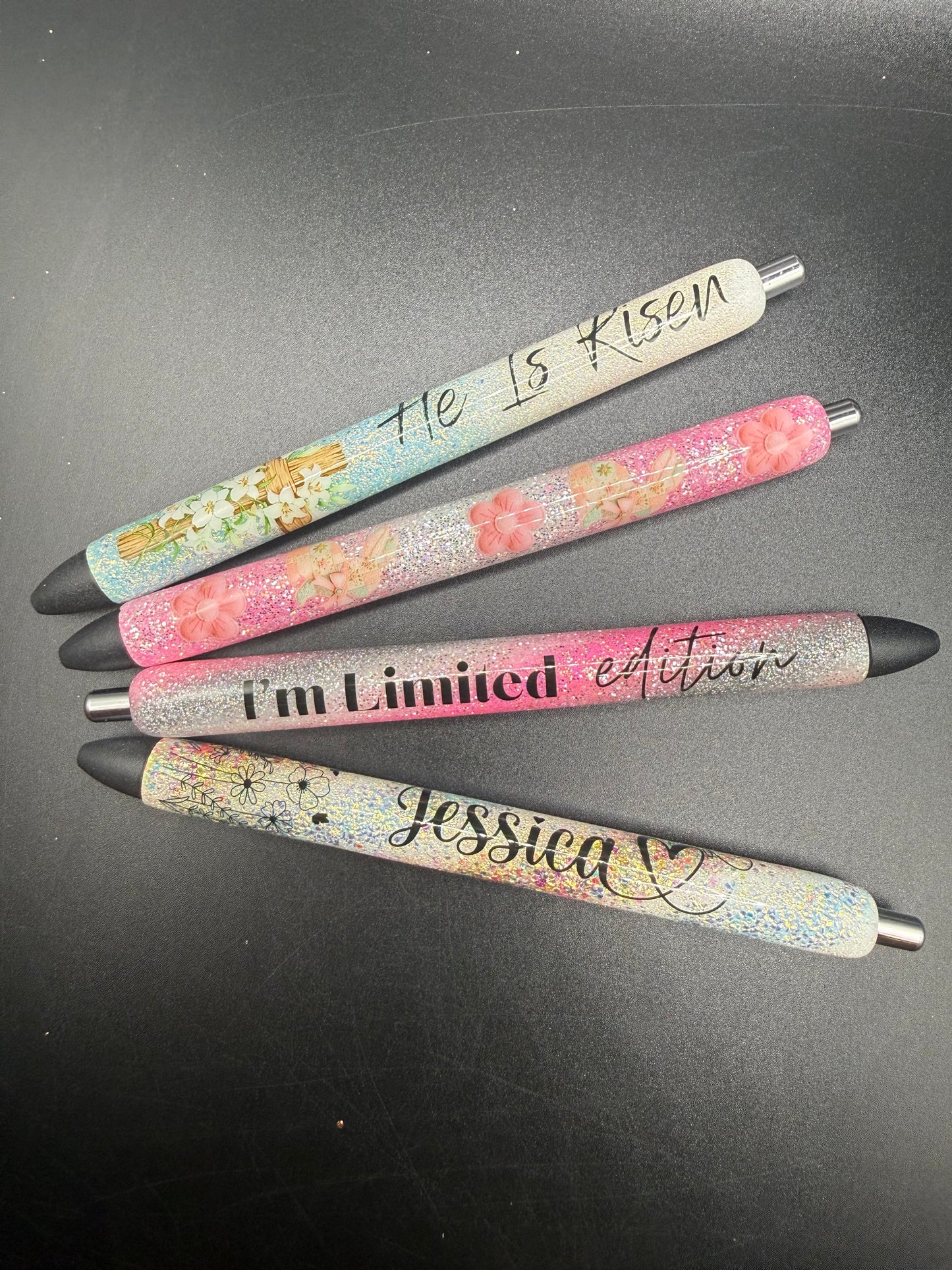 Glitter pen + wrap (Does not include personalization or charm)